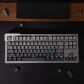 Dust Full PBT Gradient Grey Dip-dye Keycaps Set Doubleshot Backlit OEM Profile for Cherry MX Mechanical Keyboard